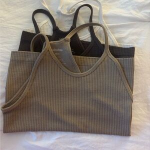 Ododos waffle knit yoga tank - xs/s